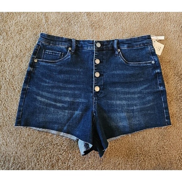 BLANKNYC The Lenox High Waisted Cutoff Denim Shorts in Wherever You Go Size 31 - Picture 1 of 9